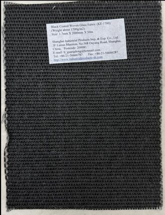Black Coated Woven Glass Fabric (KE-1700)